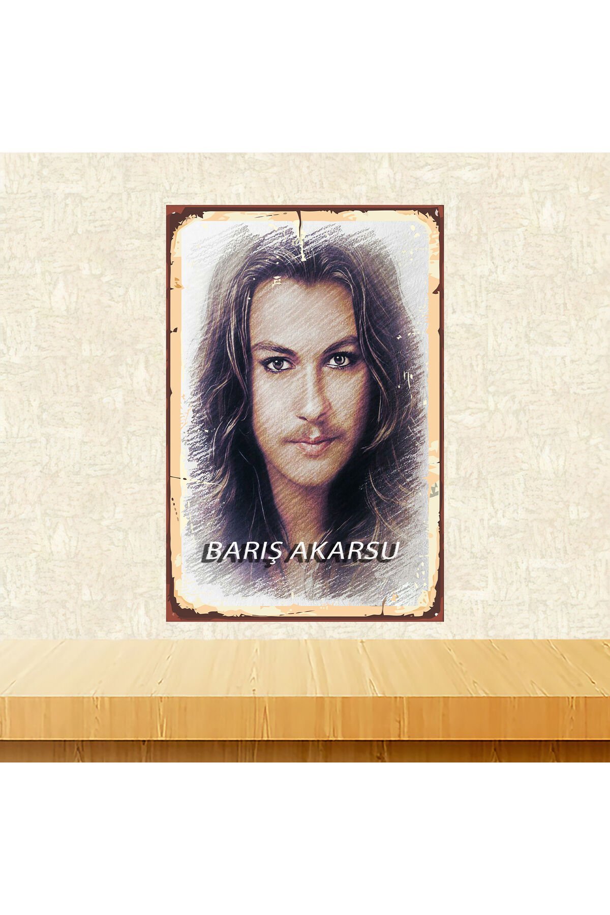 Barış Akarsu Temalı 20 x 30 CM MDF Ahşap Duvar Tablosu Arkasından Yapışkan Mevcuttur