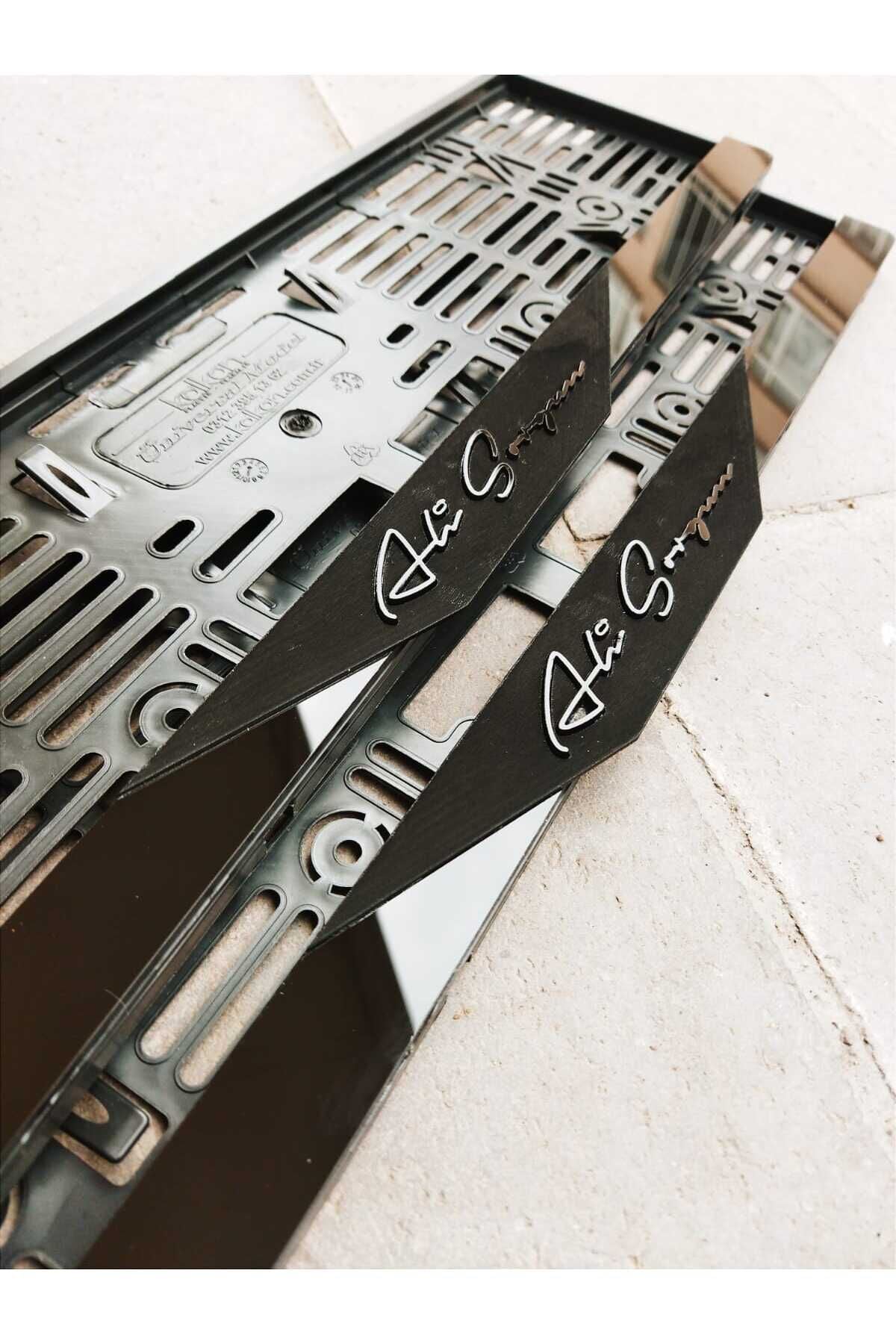 Plakalık Lazer Kesim Pleksi 2 Adet Mat Plakalık - Kişiye Özel- İsimli Plakalık Uyumlu