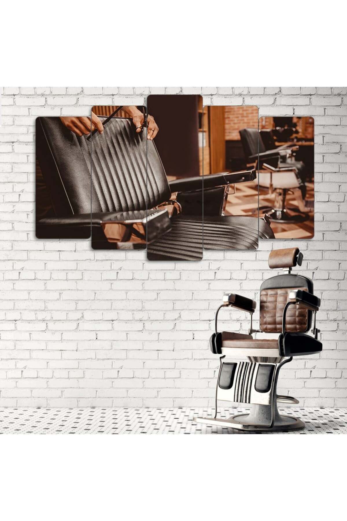 Stil İçin Bir Dokunuş - 5 Parçalı Berber Tablo