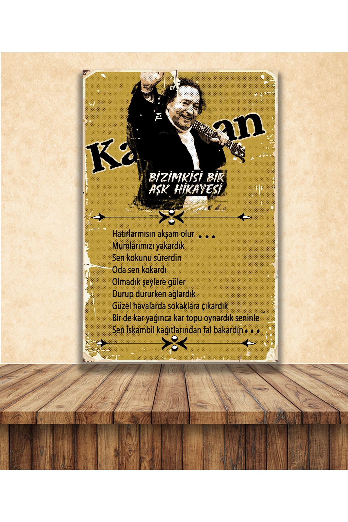 Kayahan Bir Aşk Hikayesi Temalı 20 x 30 CM MDF Duvar Tablosu 01