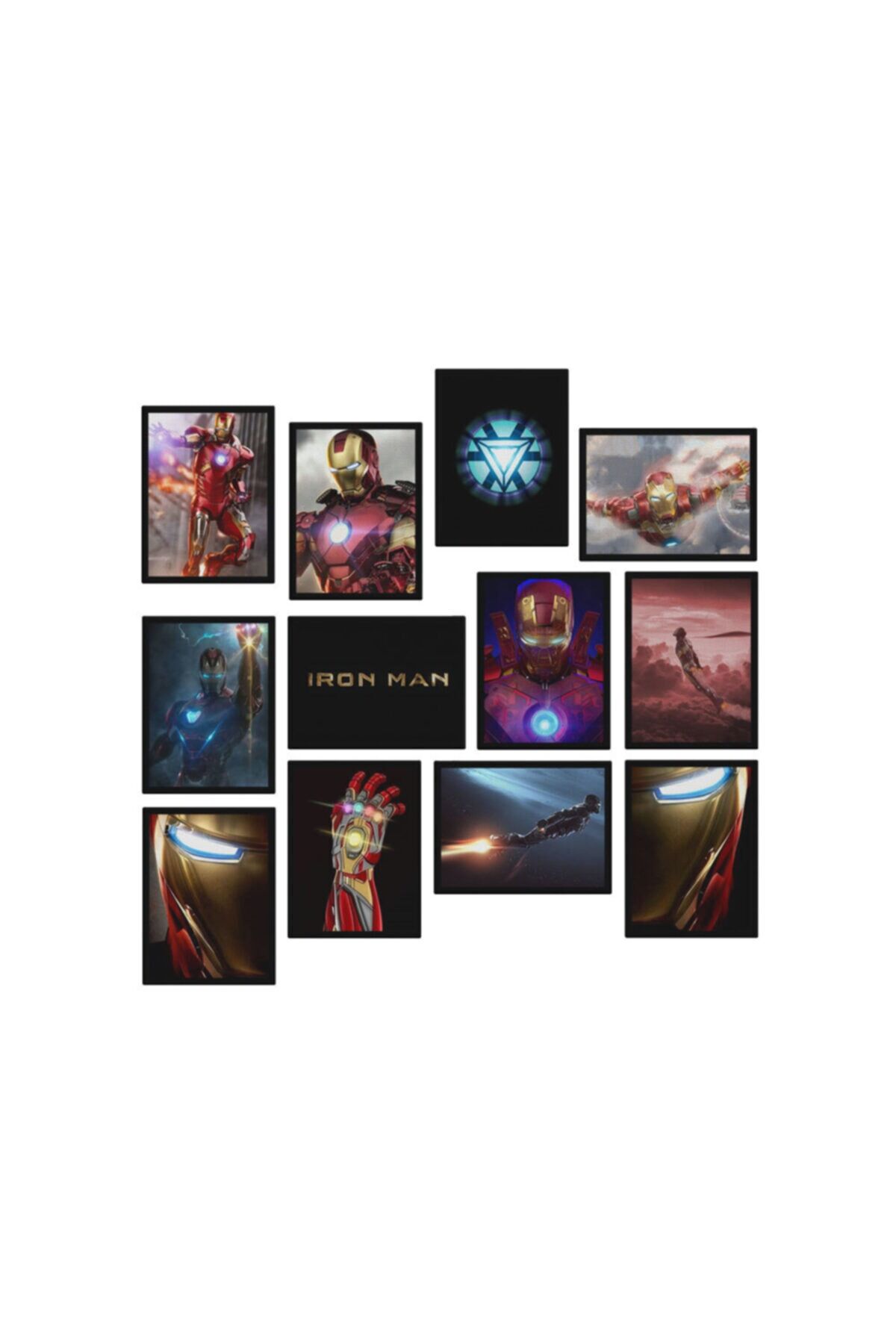 Ironman 12 Parça Ahşap Mdf Tablo