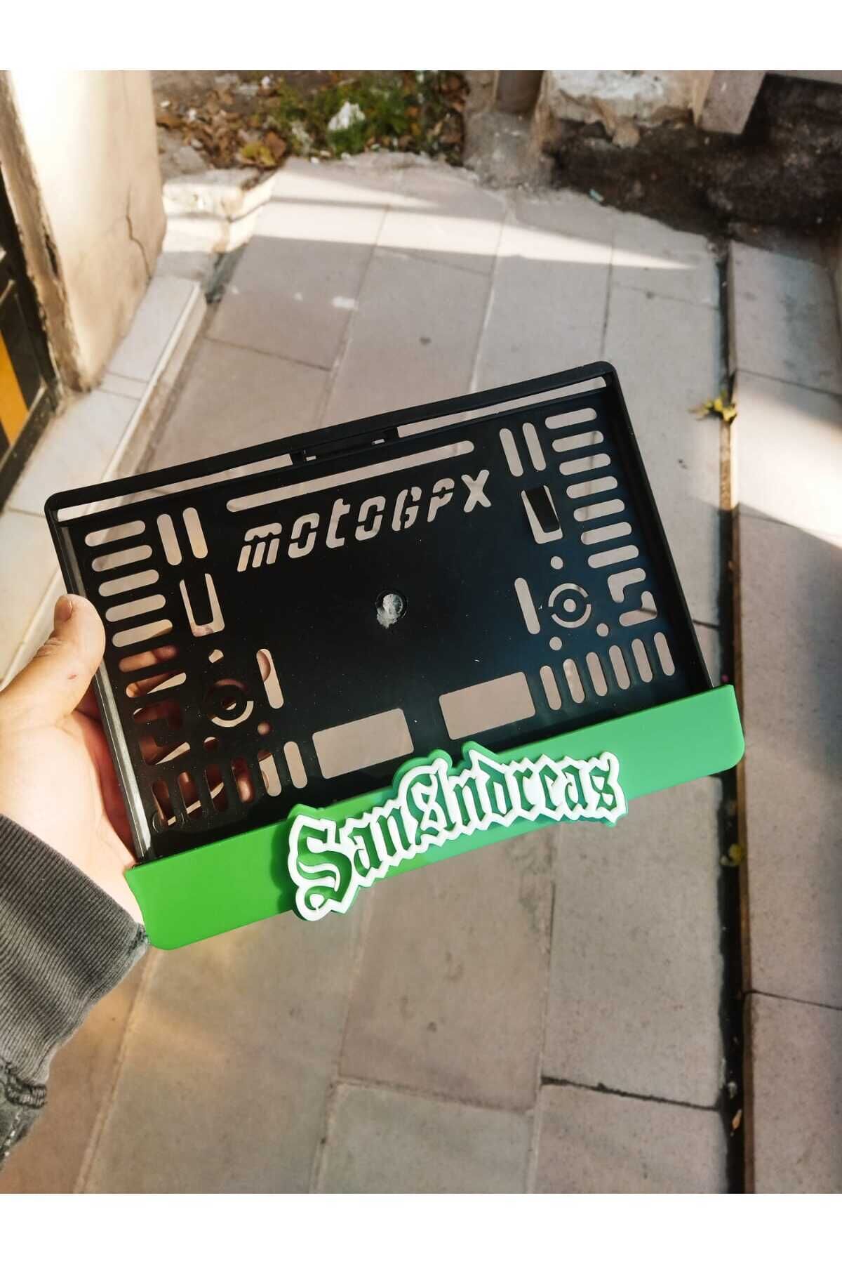 Motor Plakalık Lazer Kesim Pleksi 3d Kabartma / San Andreas