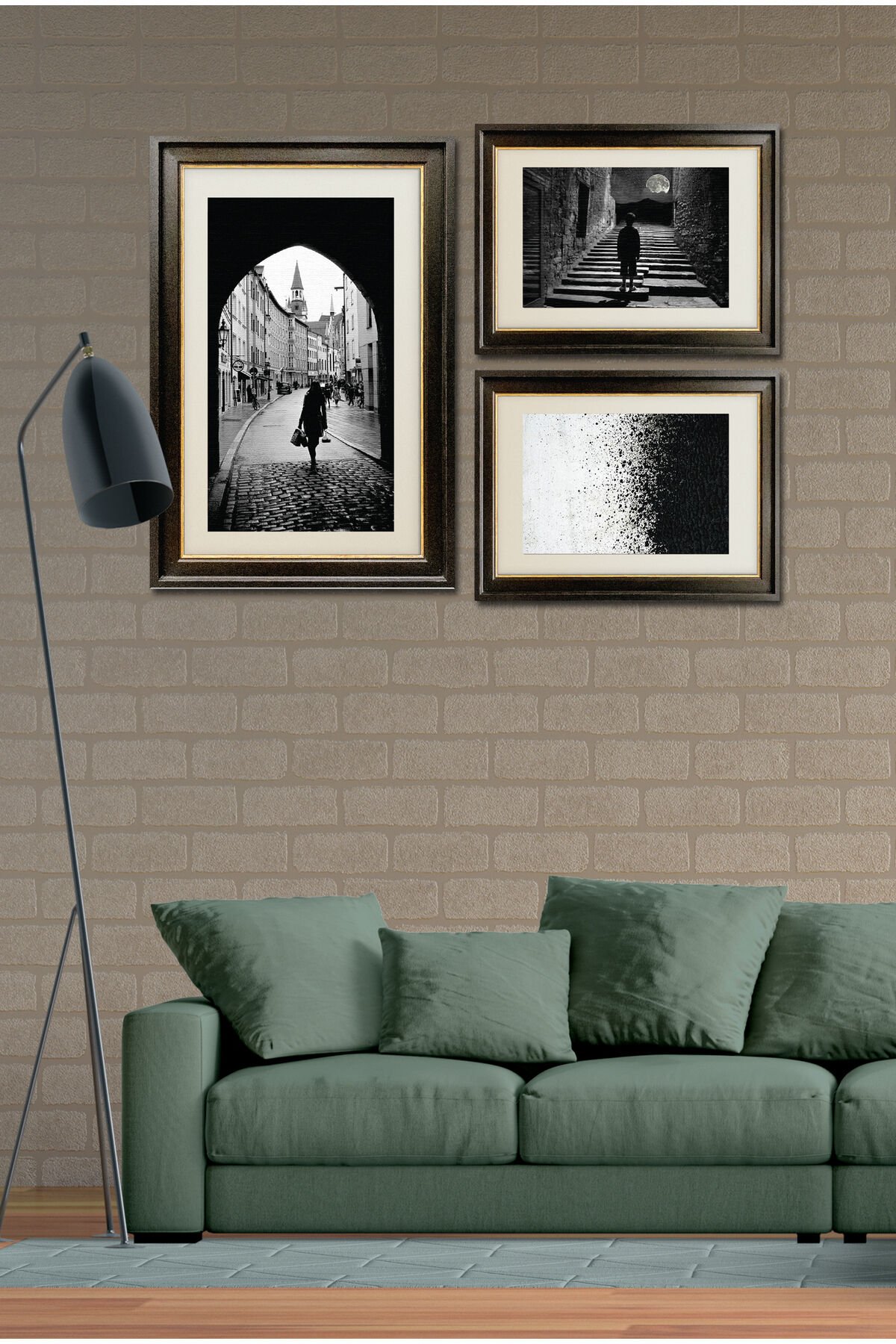 Parçalı Çerçeve Görünümlü Mdf Tablo Seti DNS