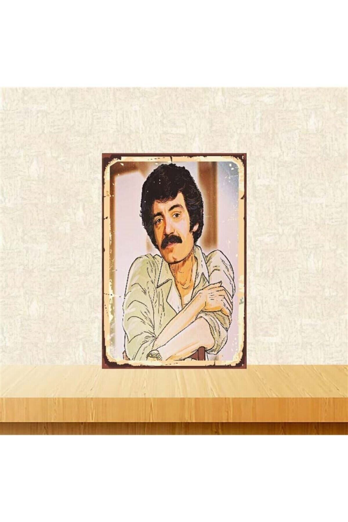 Müslüm Gürses Retro Ahşap Poster 20-30 Cm Tkfx4069