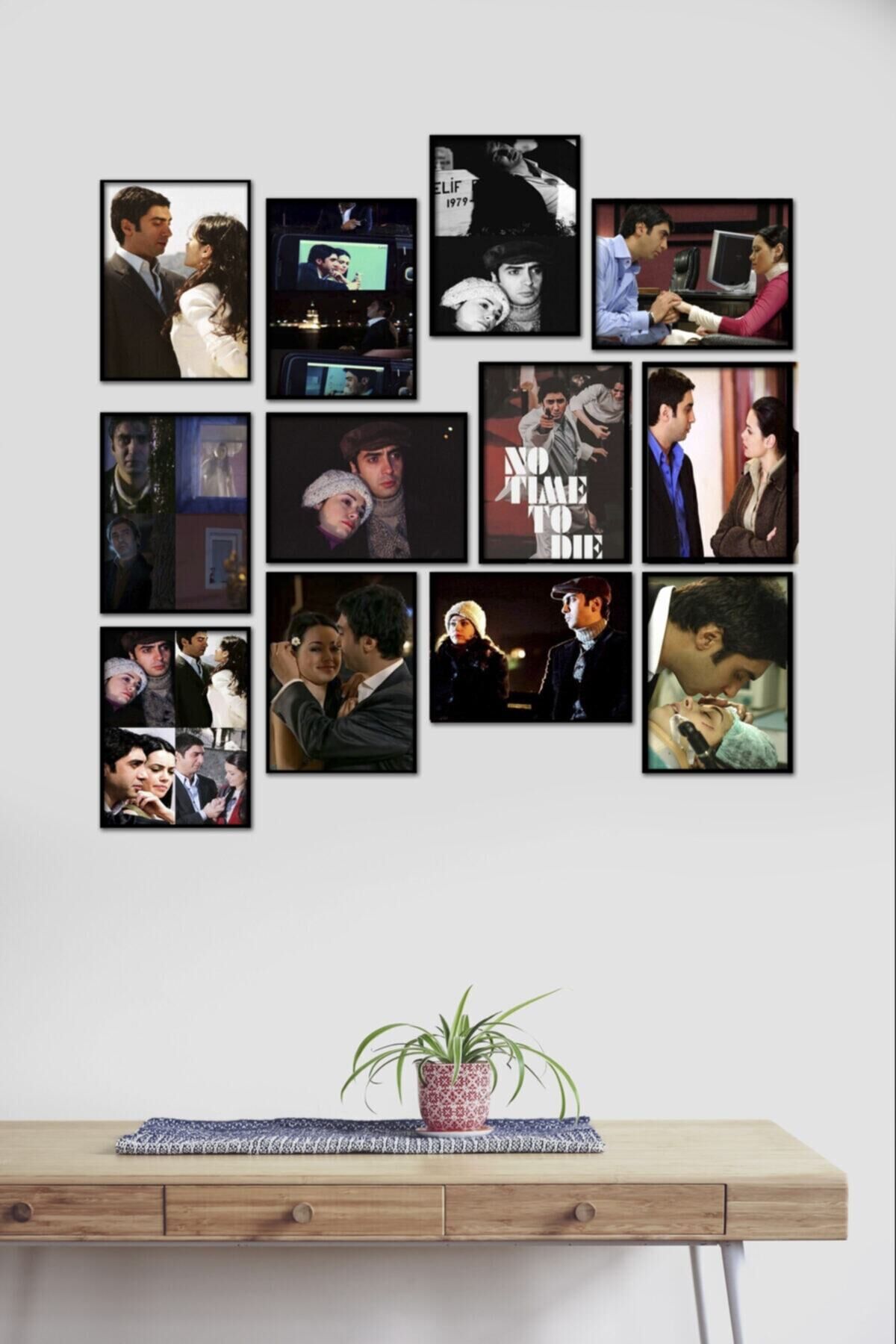 Kurtlar Vadisi Polat Ve Elif 12 Parça Mdf Tablo