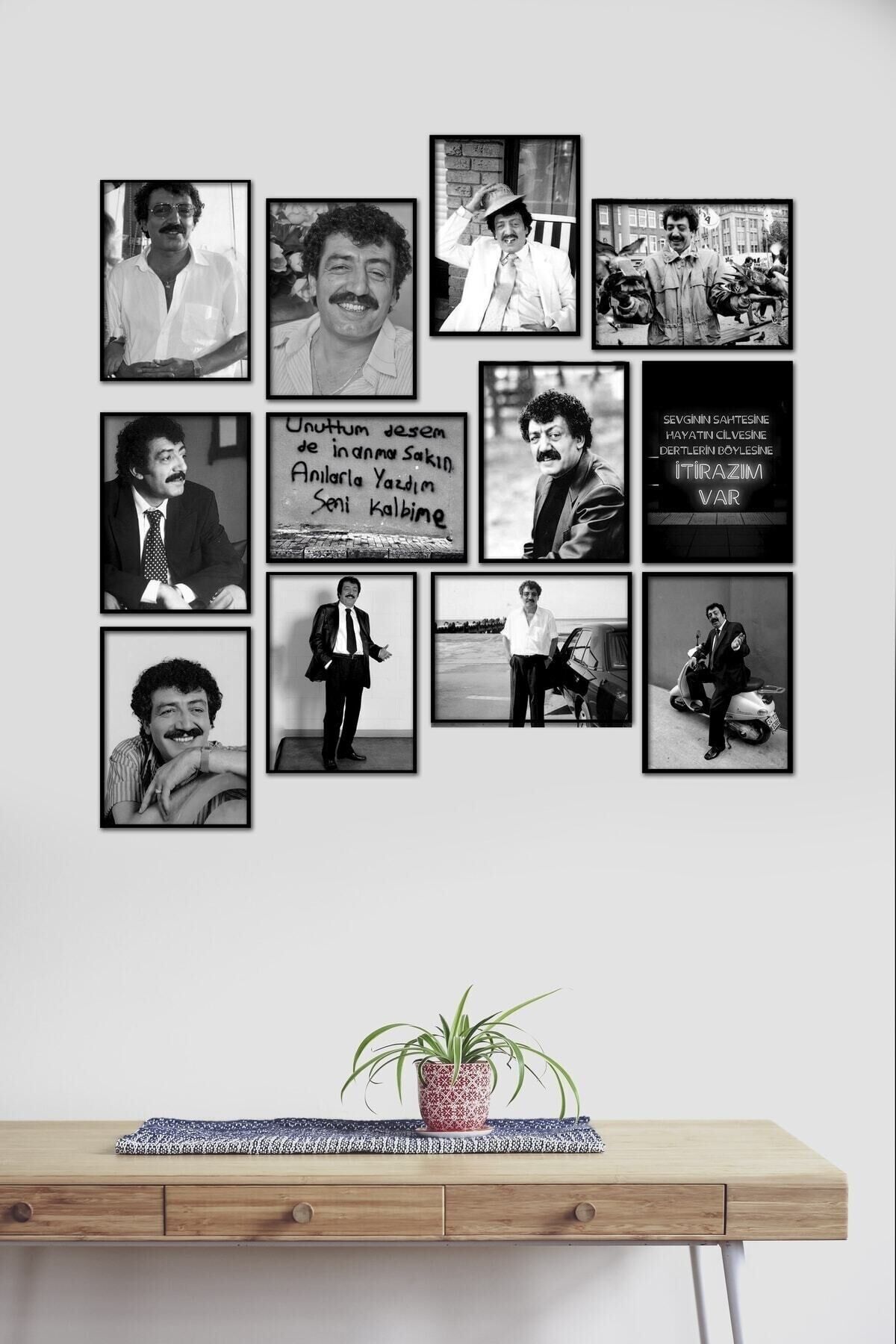 Müslüm Gürses 12 Parça Mdf Tablo