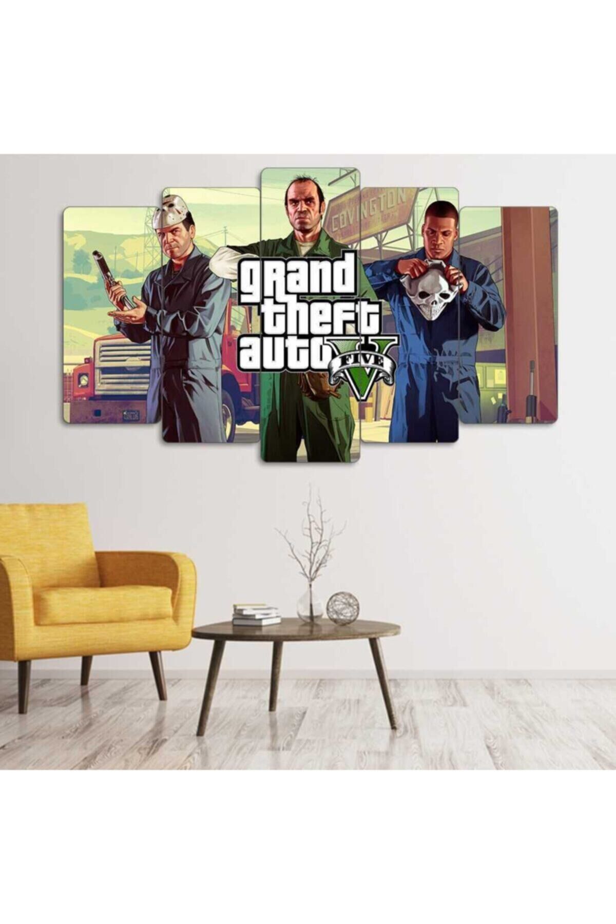Gta V 5 Parçalı Tablo