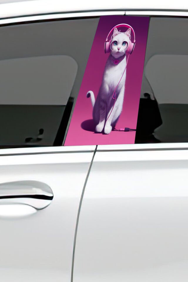 Araç Kapı Direk Kaplama Folyosu Desenli (Sağ Sol Takım) (2 Adet) - 22x50 Cm