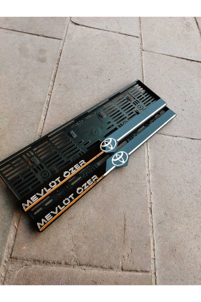 Plakalık Lazer Kesim Pleksi (2 Adet) Toyota KİŞİYE ÖZEL PLAKALIK|İSİME ÖZEL PLAKALIK