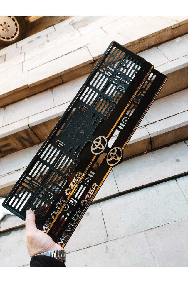 Plakalık Lazer Kesim Pleksi (2 Adet) Toyota KİŞİYE ÖZEL PLAKALIK|İSİME ÖZEL PLAKALIK