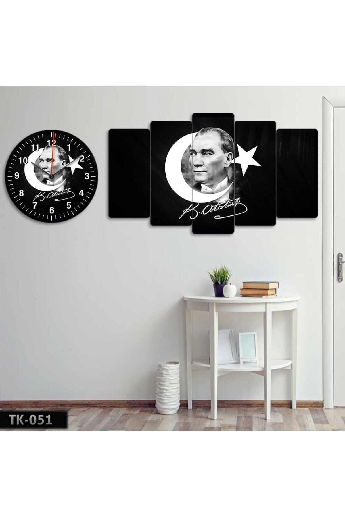 Atatürk, Ayyıldız, Kemal Atatürk - Tablo Saat Kombini