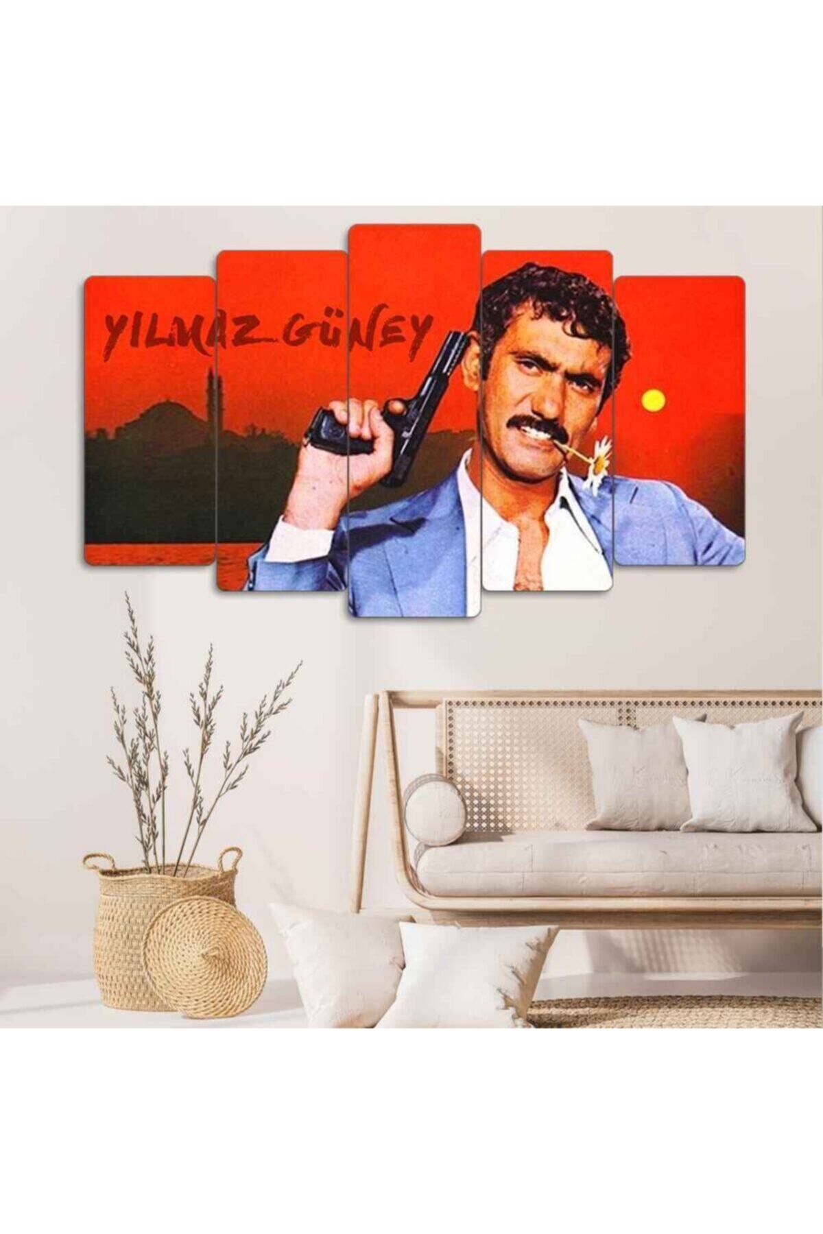 Yılmaz Güney - 5 Parçalı Mdf Tablo