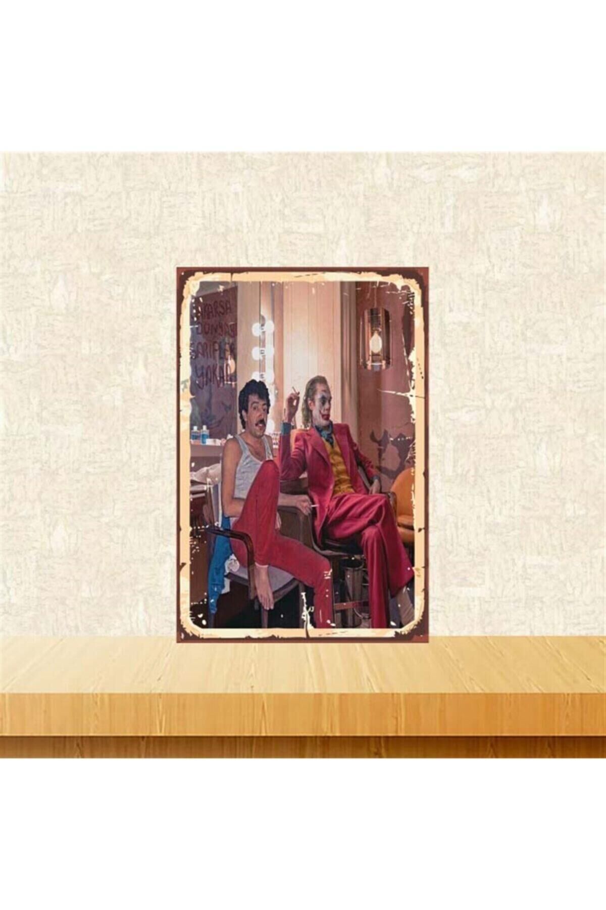 Joker Müslüm Gürses 20x30 cm Retro Ahşap Poster Tkfx4251