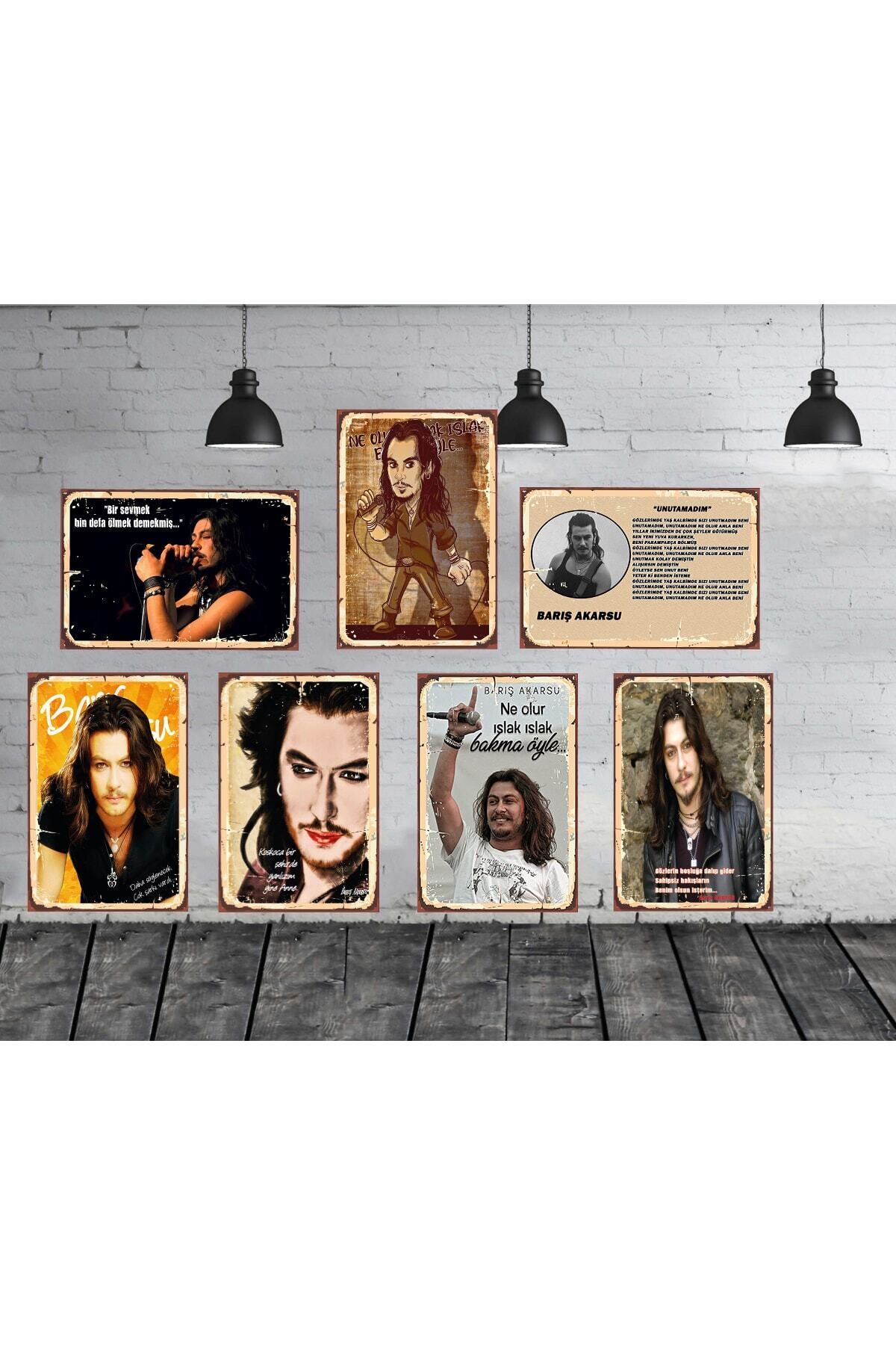 Barış Akarsu 8 Adet 20x30 Cm Mdf Tablo Seti