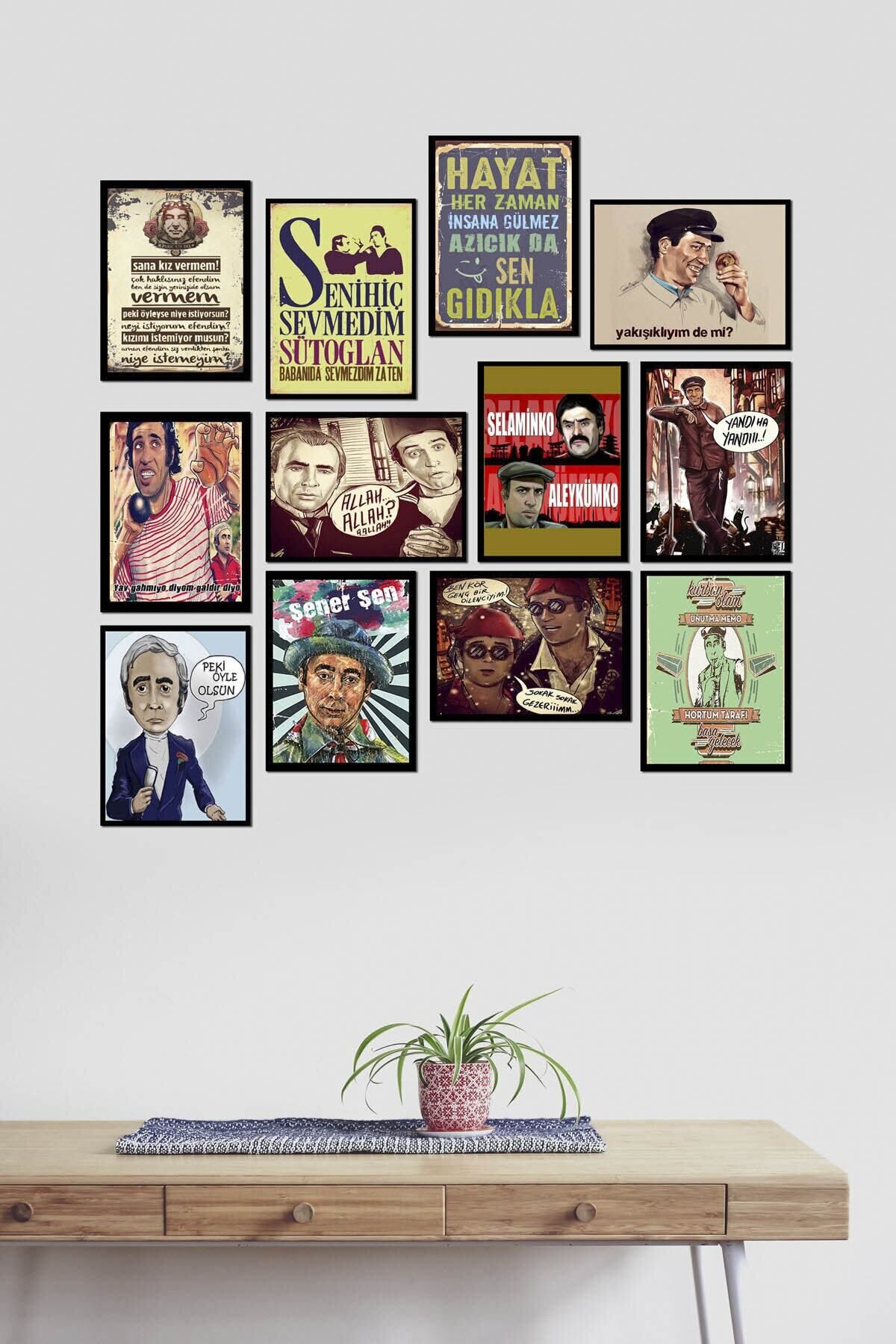 Yeşil Çam 12 Parça Mdf Tablo