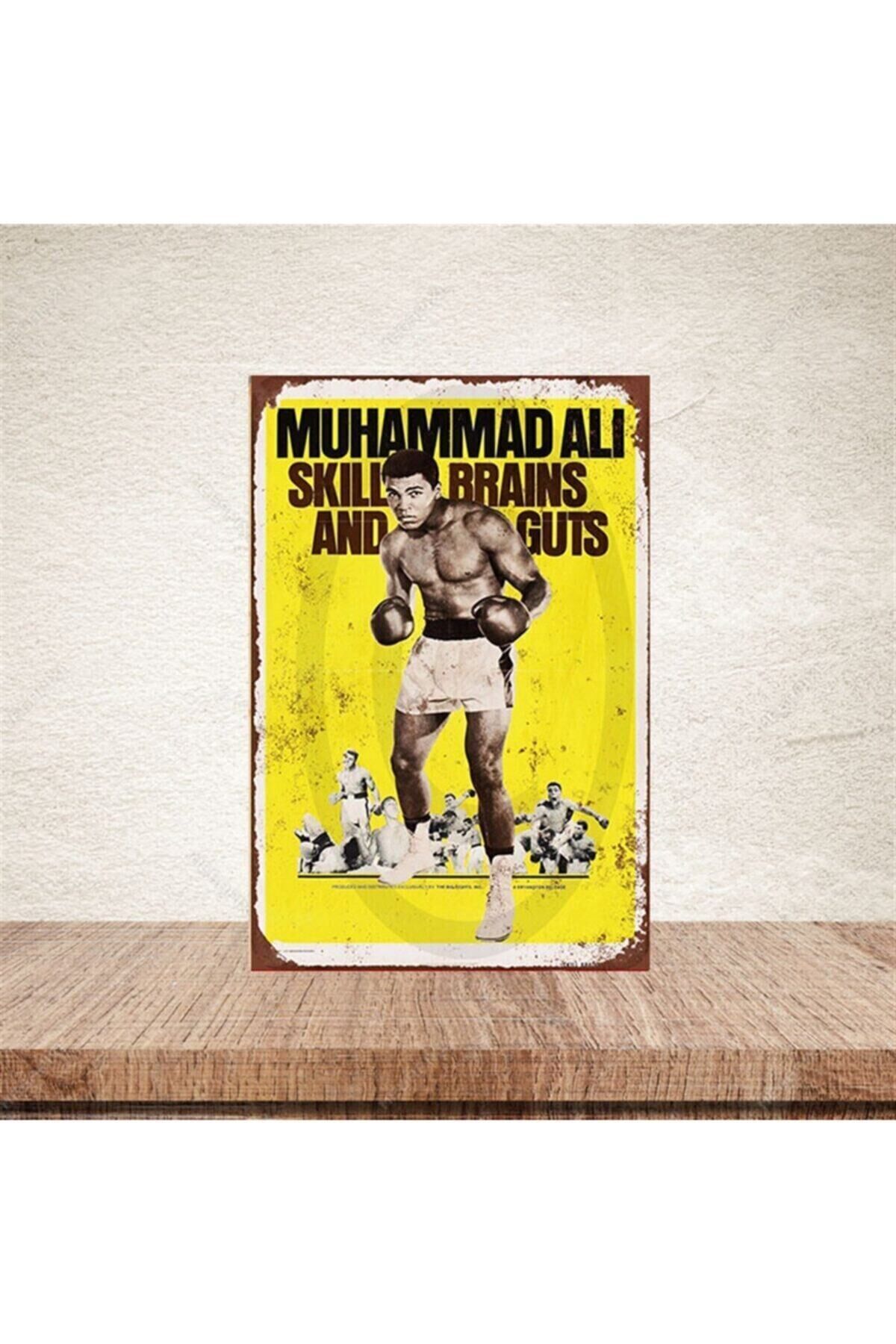 Muhammad Ali 20-30 Cm Retro Ahşap Poster