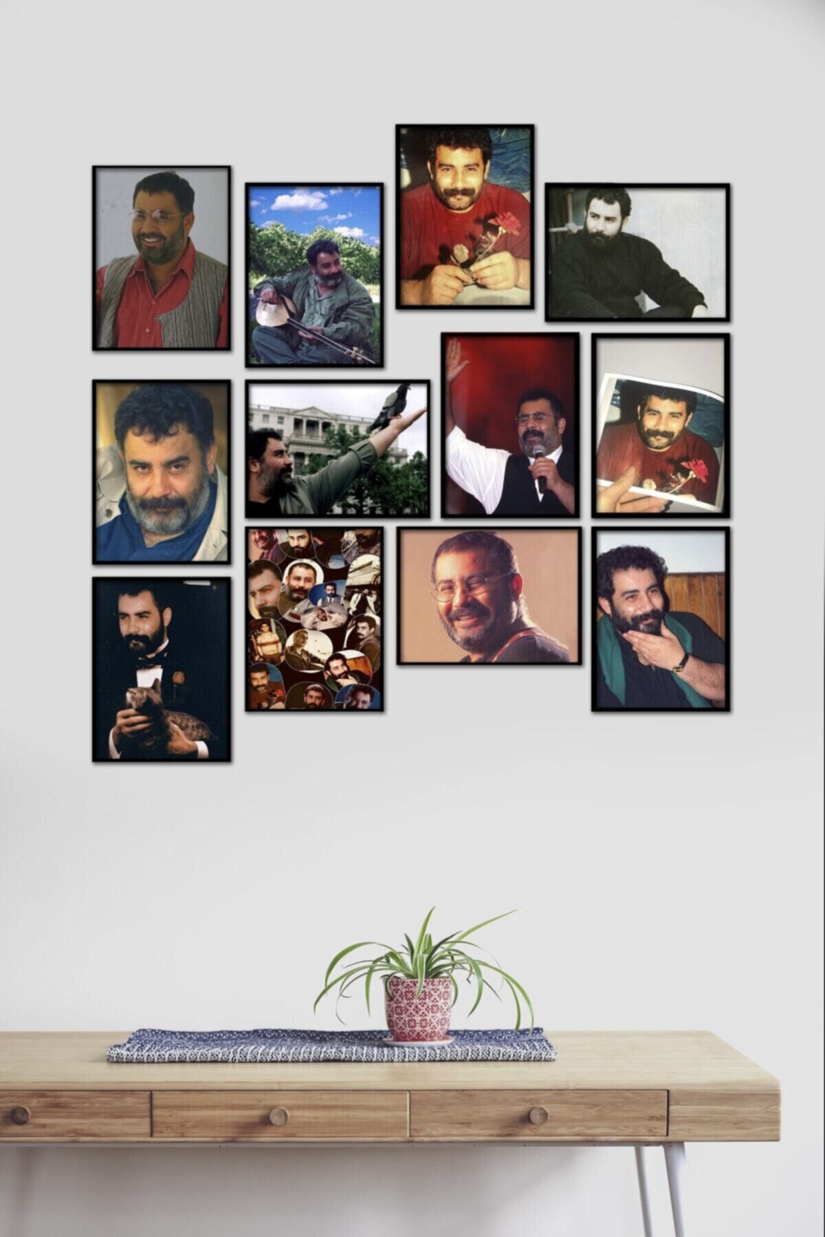 Ahmet Kaya 12 Parça Mdf Tablo