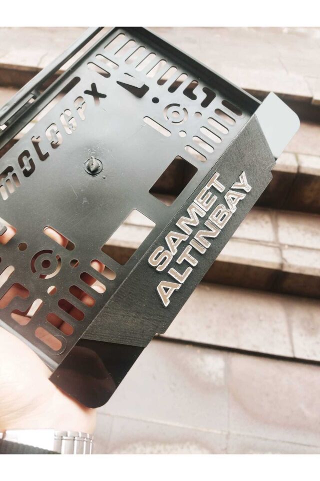 MOTORSİKLET Uyumlu Plakalık Lazer Kesim Pleksi ÖZEL ÜRETİM MAT SİYAH| İSİMLİ PLAKALIK |ÖZEL PLAKALIK