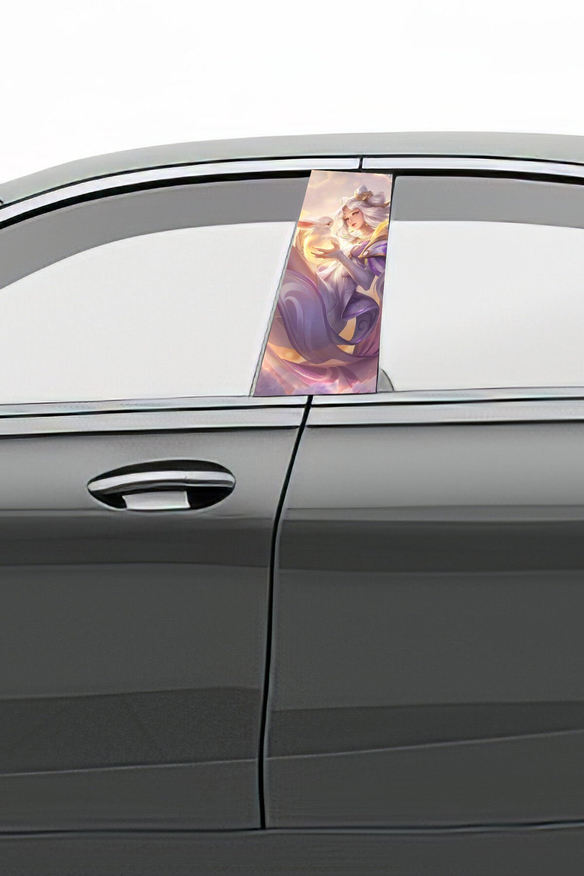 Araç Kapı Direk Kaplama Folyosu Desenli (Sağ Sol Takım) (2 Adet) - 22x50 Cm