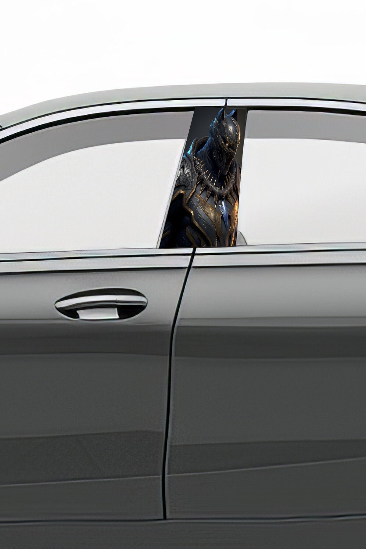 Araç Kapı Direk Kaplama Folyosu Desenli  Sağ Sol Takım 2 Adet  22x50 Cm