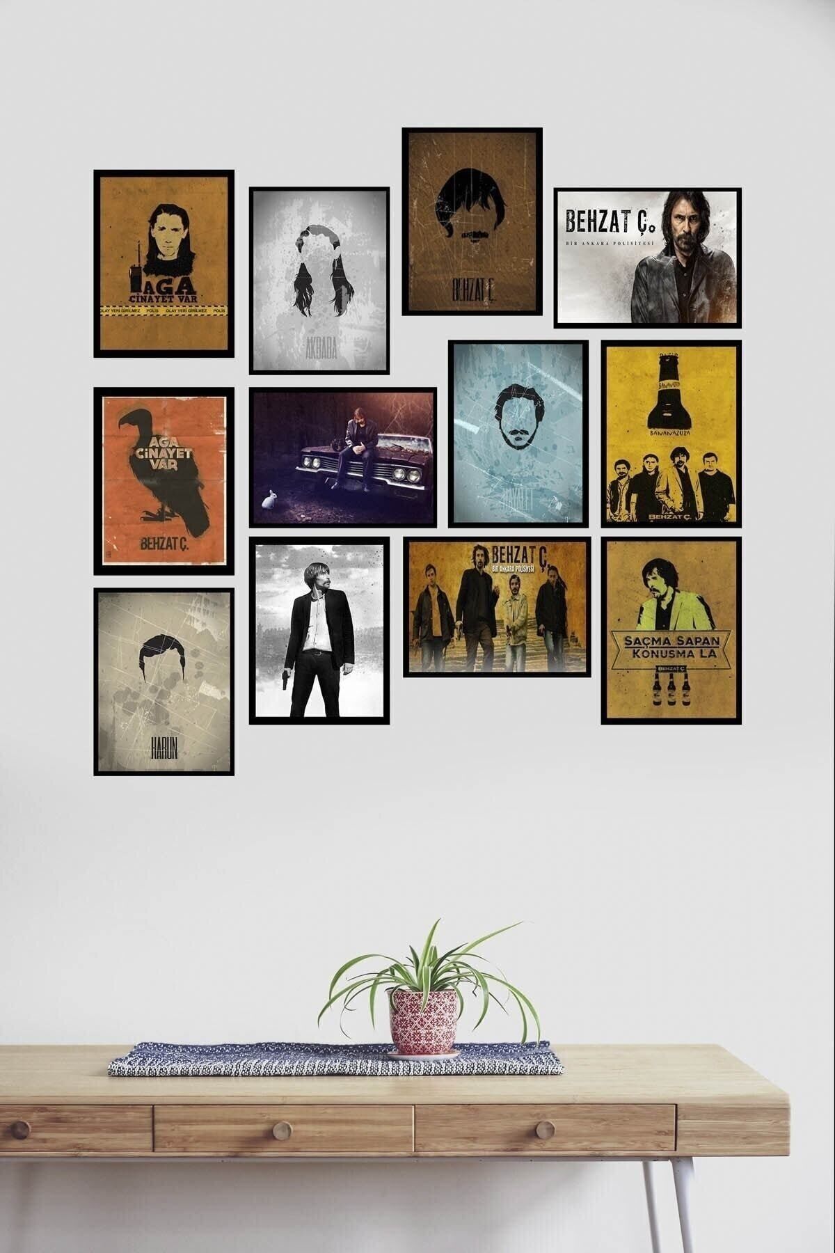 Behzat Ç. 12 Parça Mdf Tablo