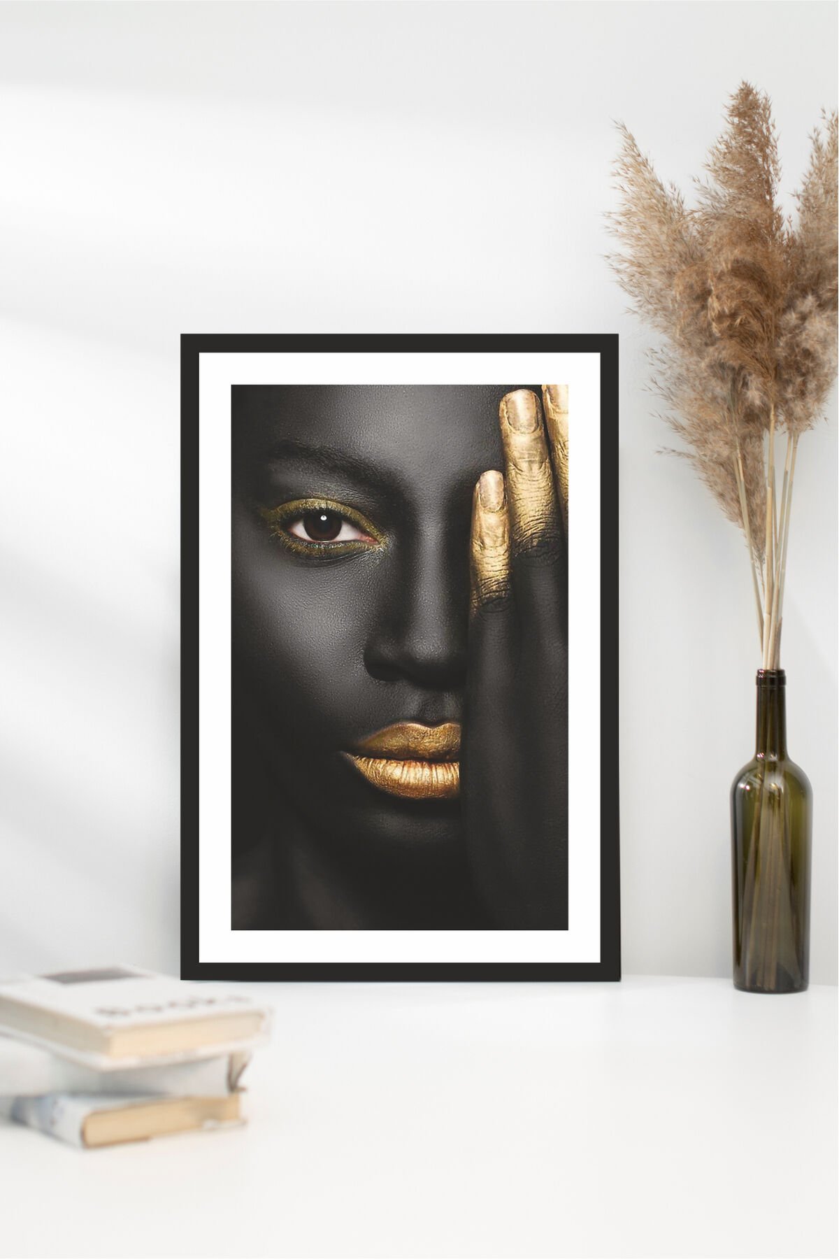 Home Yazılı Ahşap Mdf Çerçeve Görünümlü Mdf Tablo