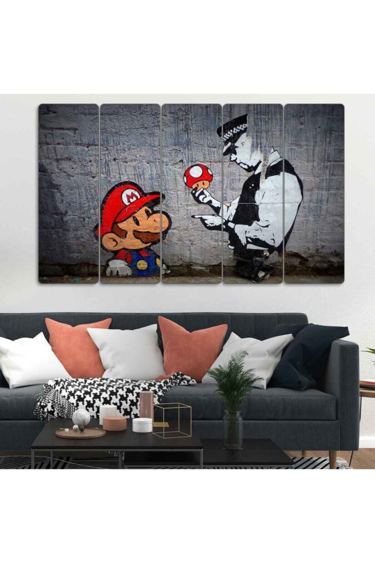 Mario - 5 Parçalı Tablo