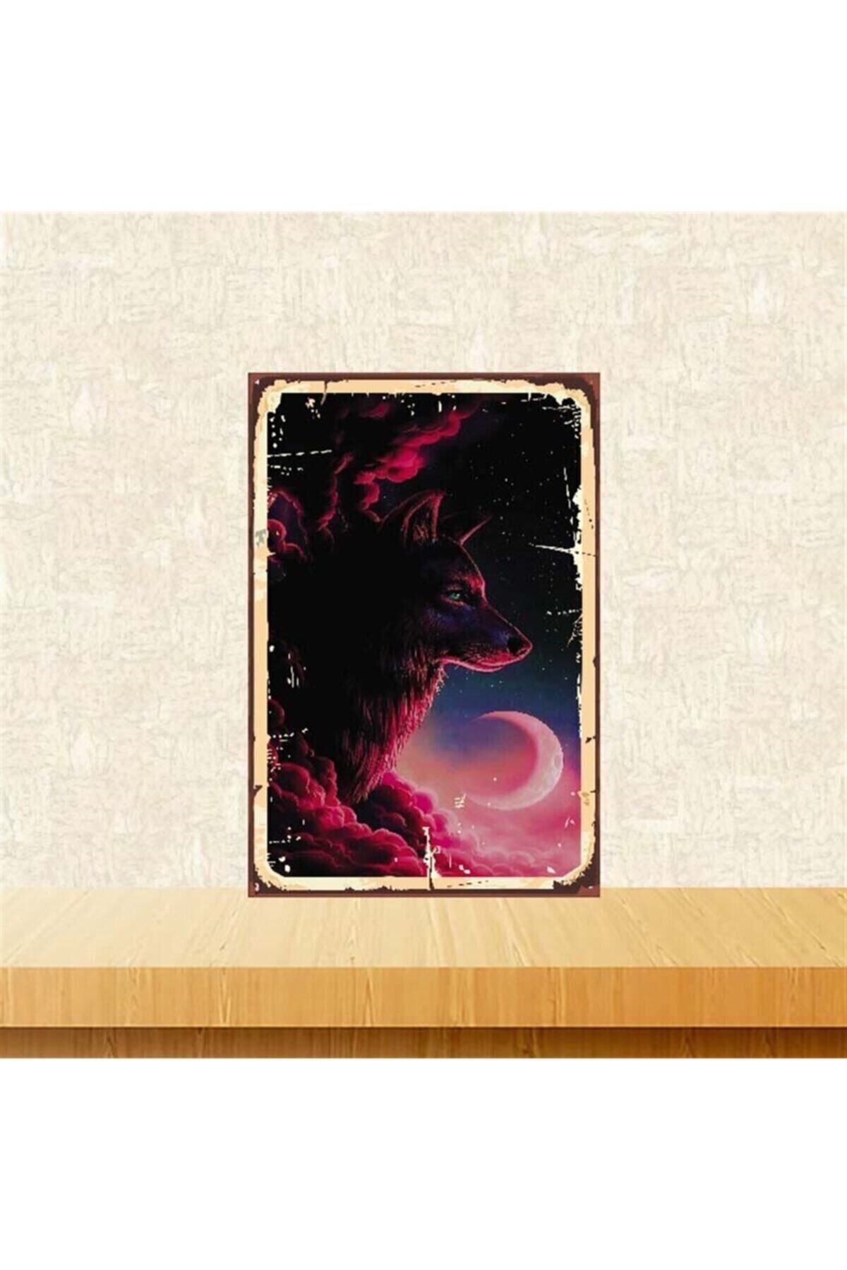 Bozkurt Tasarımlı 20-30 Cm Retro Ahşap Poster