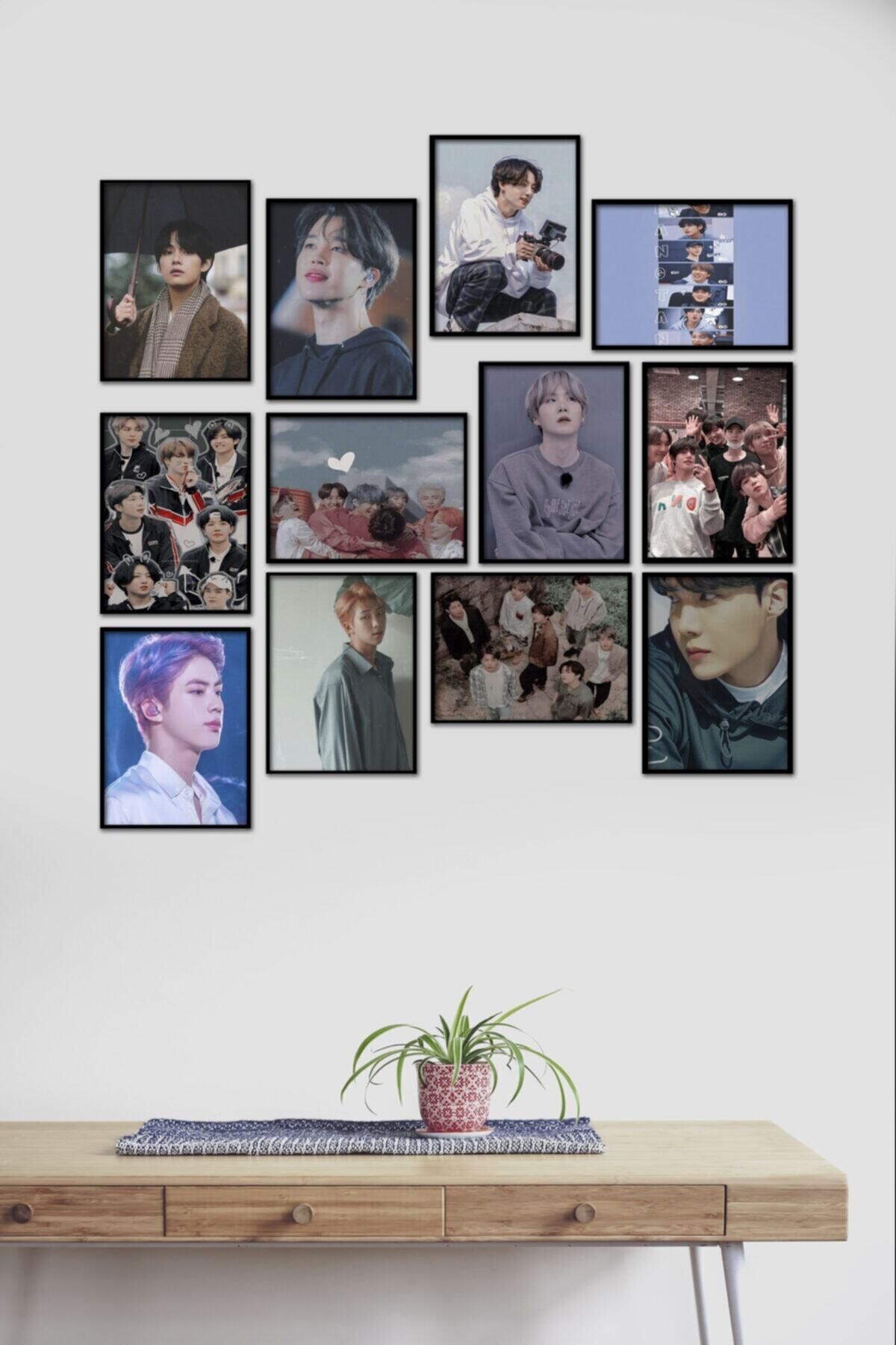 Bts 12 Parça Mdf Tablo