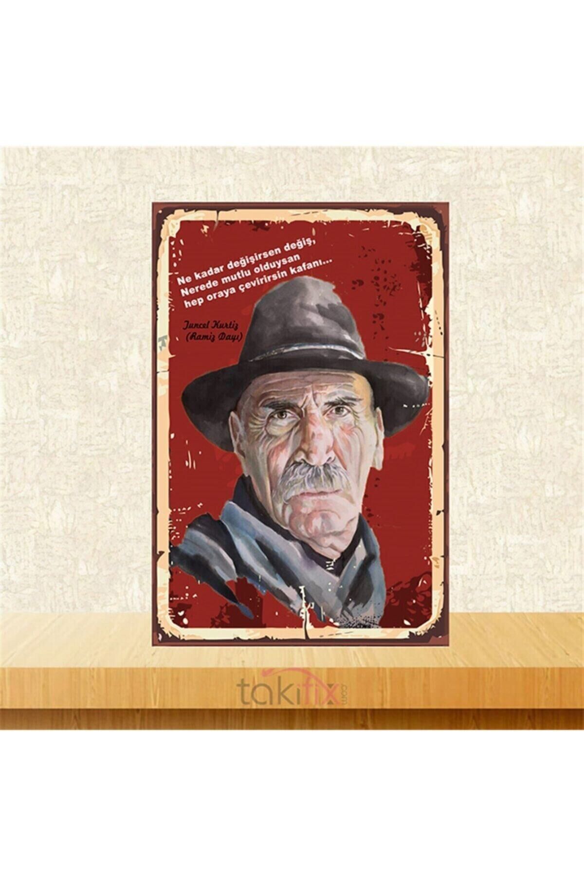 Ramiz Dayı Sözü 20-30 cm Retro Ahşap Poster