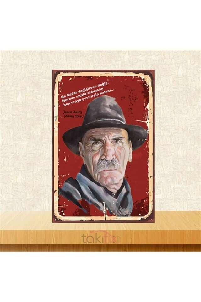 Ramiz Dayı Sözü 20-30 cm Retro Ahşap Poster