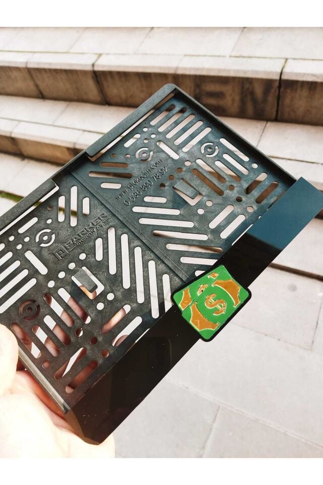 Motorsiklet Plakalık DOLAR Lazer Kesim Pleksi plakalık | kişiye özel plakalık Uyumlu