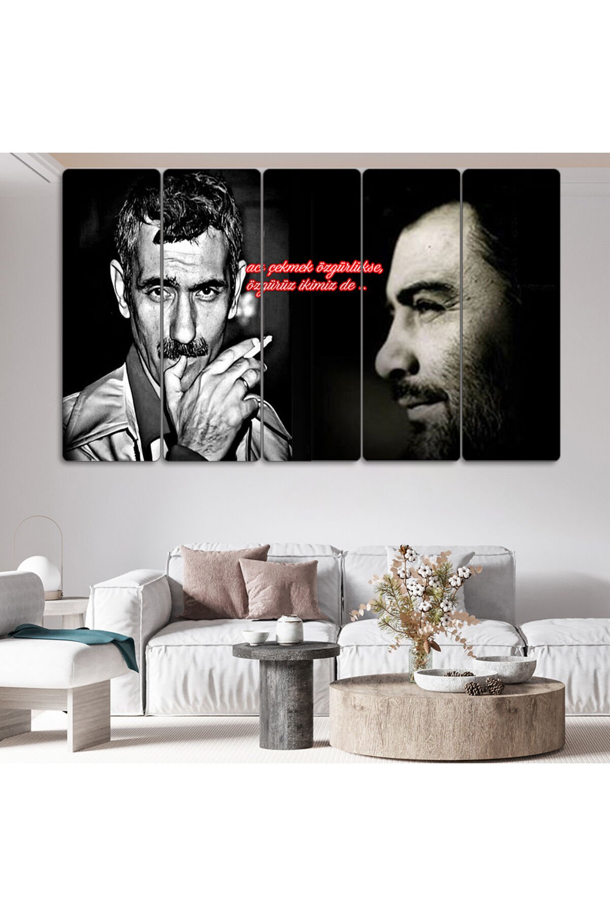 Yılmaz Güney ve Ahmet Kaya - 5 Parçalı Tablo