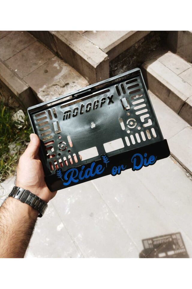 Motor Plakalık 'sür Yada Öl' Takmatik Lazer Kesim Pleksi ( 1 Adet ) | Motorsiklet Plakalık