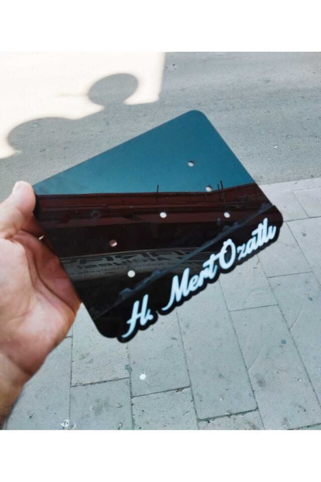 BİSİKLET PLAKALIK KİŞİYE ÖZEL LAZER KESİM PEKSİ 12*18cm