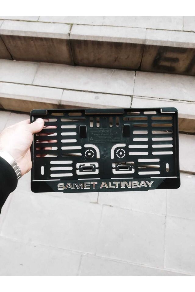 KARE Plakalık Lazer Kesim Pleksi ÖZEL ÜRETİM MAT SİYAH | İSİMLİ PLAKALIK | KİŞİYE ÖZEL PLAKALIK