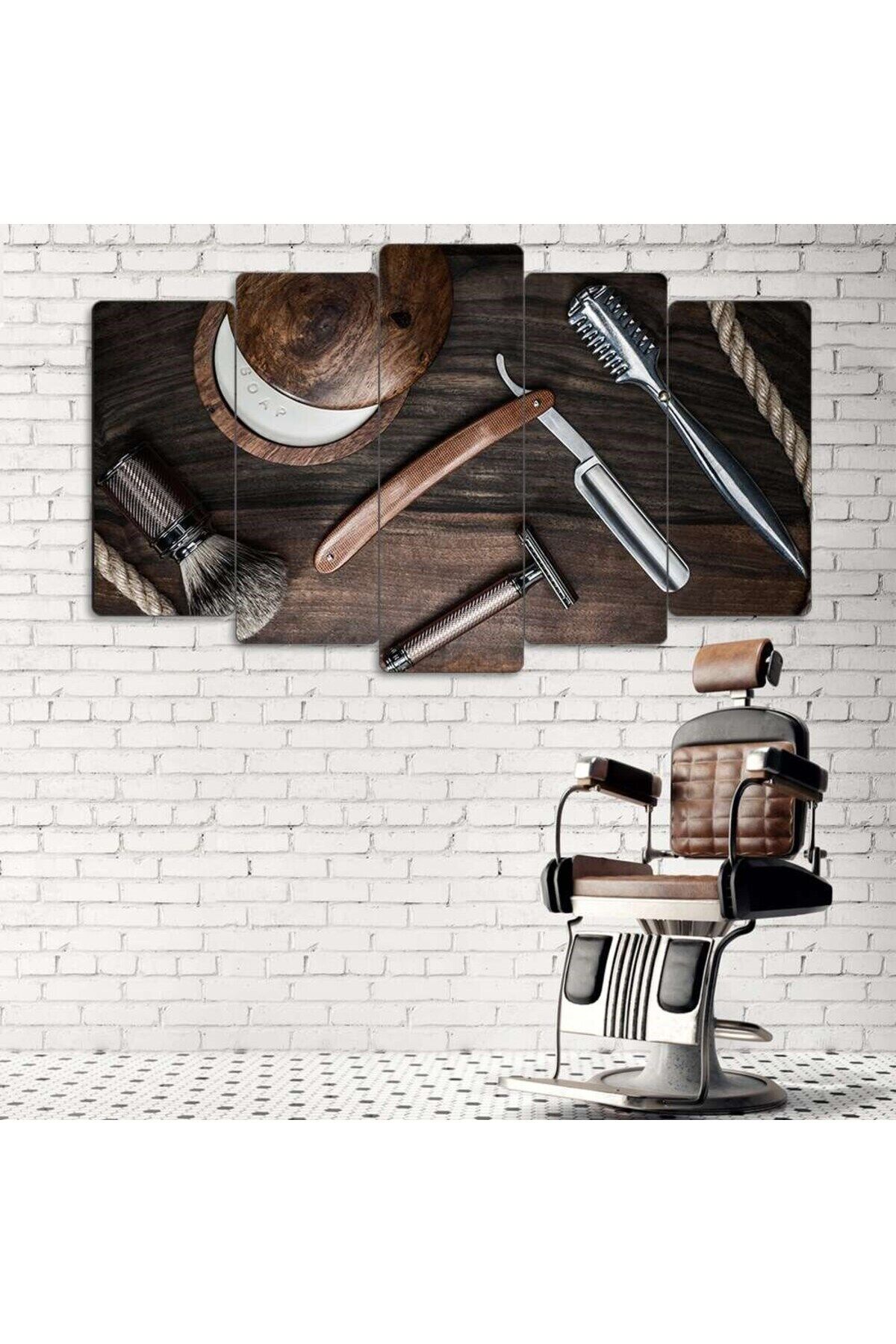 Usta Ellerin Ekipmanları - 5 Parçalı Berber Tablo