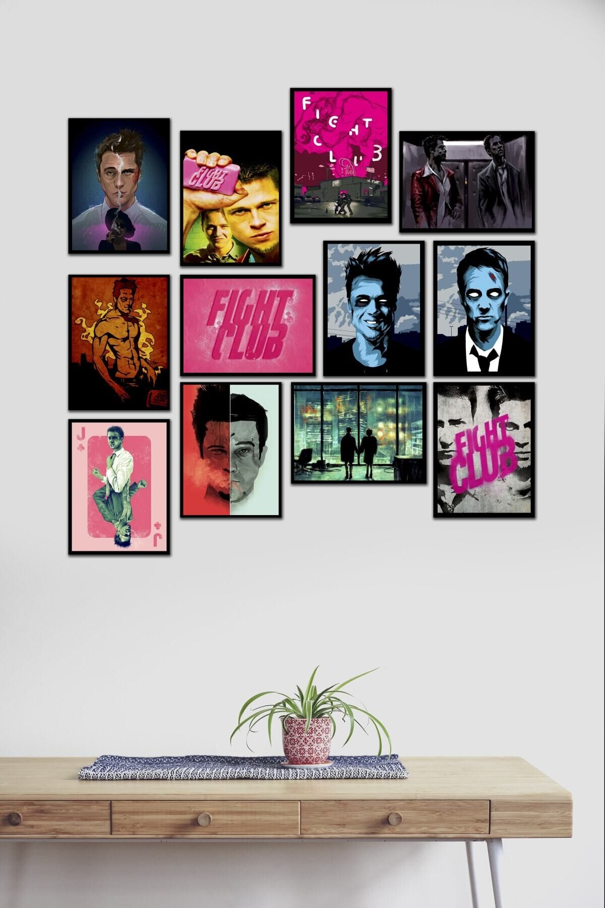 Fight Club 12 Parça Mdf Tablo