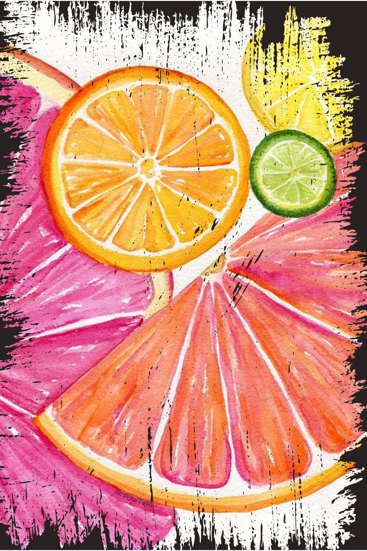 Retro Ahşap Duvar Poster 20x30