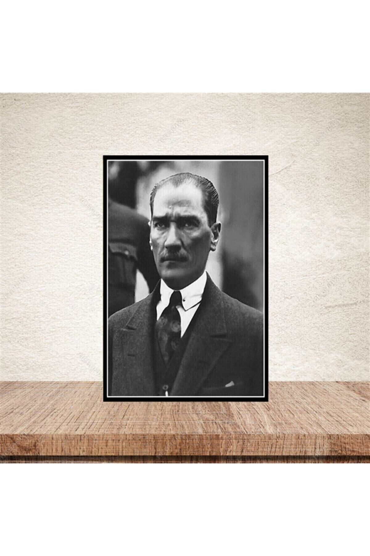 M.kemal Atatürk 20-30 Cm Retro Ahşap Poster