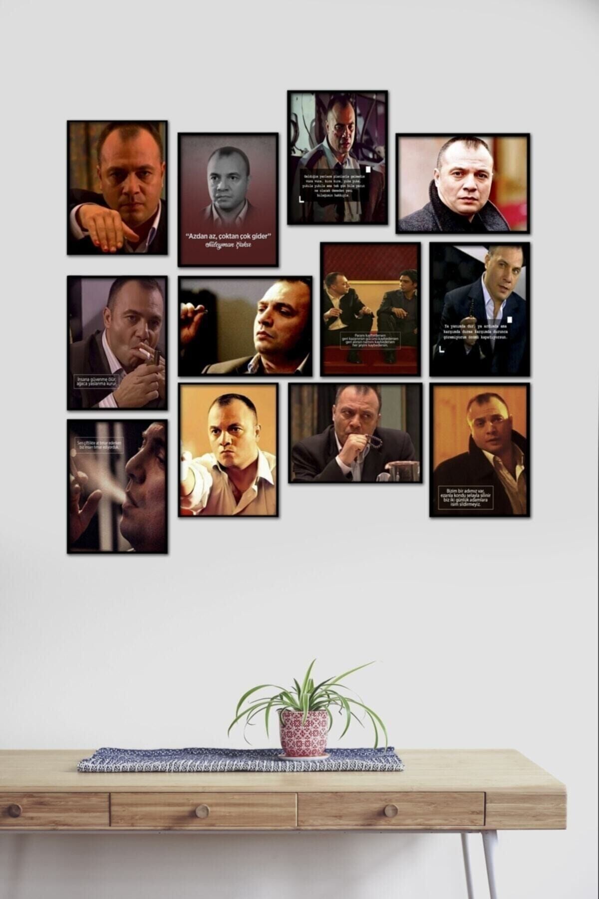 Süleyman Çakır Kurtlar Vadisi 12 Parça Mdf Tablo