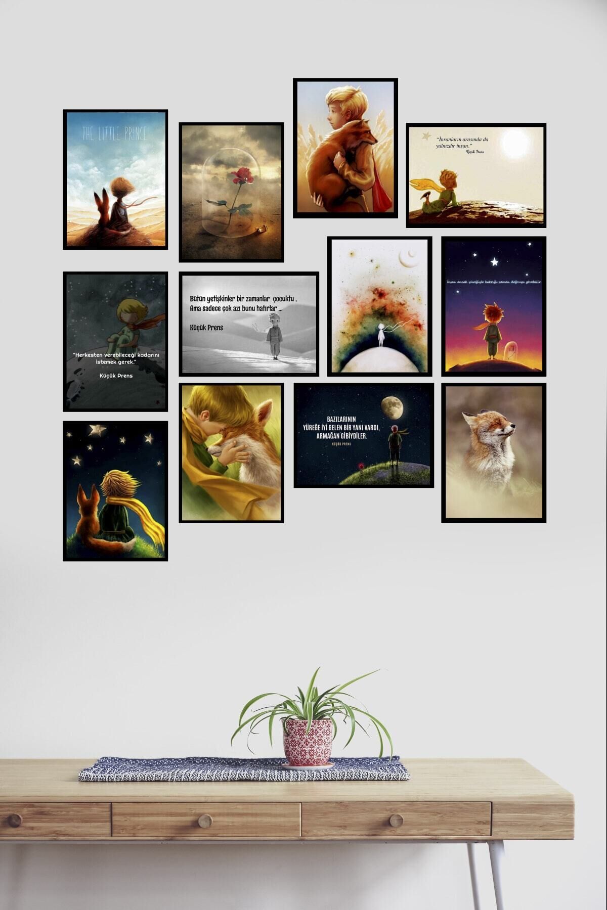 Küçük Prens 12 Parça Mdf Tablo