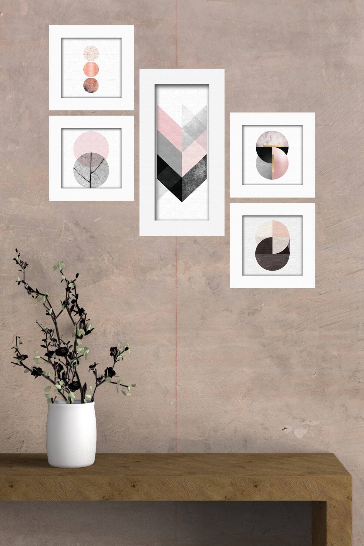 Collage Style 5 Parçalı Mdf Tablo Atf235