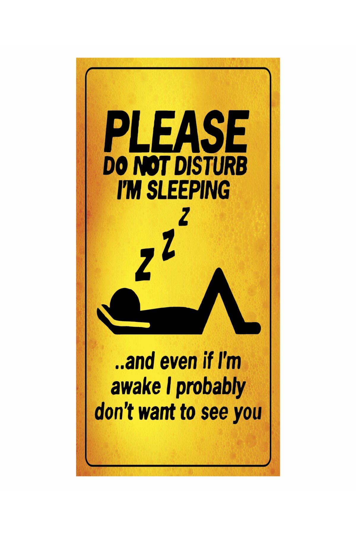 uyuyorum lütfen rahatsız etmeyin ev dekorasyon tablo mini retro ahşap poster