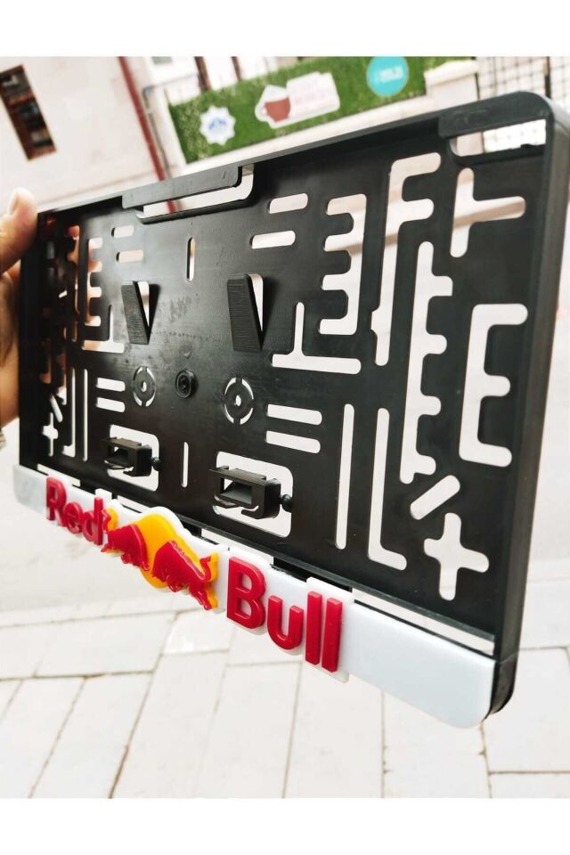 Kare Plakalık Red Bull Model Takmatik Pleksi 3d Kabartma Kişiye Özel Lazer Kesim