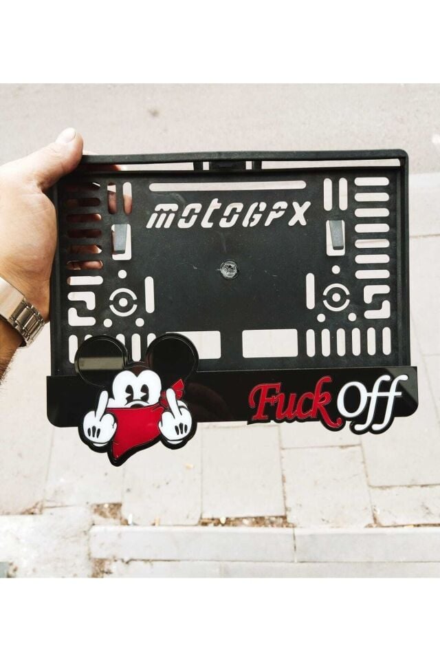 Motor Plakalık Mickey Mouse Model Takmatik Lazer Kesim Pleksi ( 1 Adet )