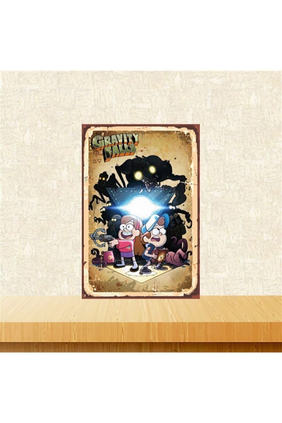 Gravity Falls Horror 20-30 Cm Retro Ahşap Tablo Tkfx5061
