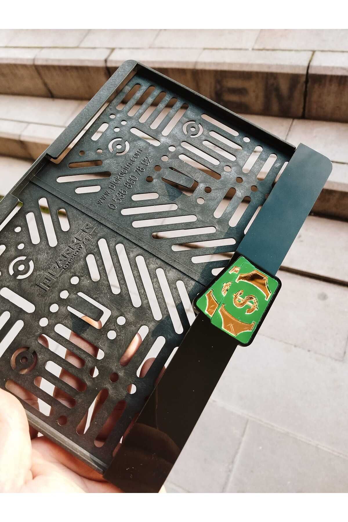 Motorsiklet Plakalık DOLAR Lazer Kesim Pleksi plakalık | kişiye özel plakalık Uyumlu