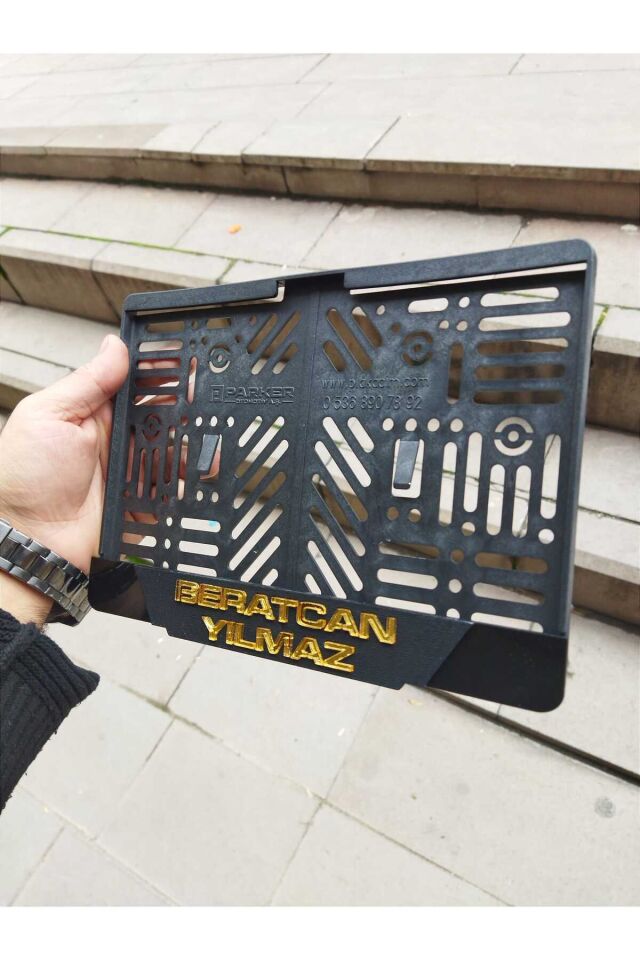 MOTORSİKLET Uyumlu Plakalık Lazer Kesim Pleksi ÖZEL ÜRETİM MAT SİYAH| İSİMLİ PLAKALIK |ÖZEL PLAKALIK