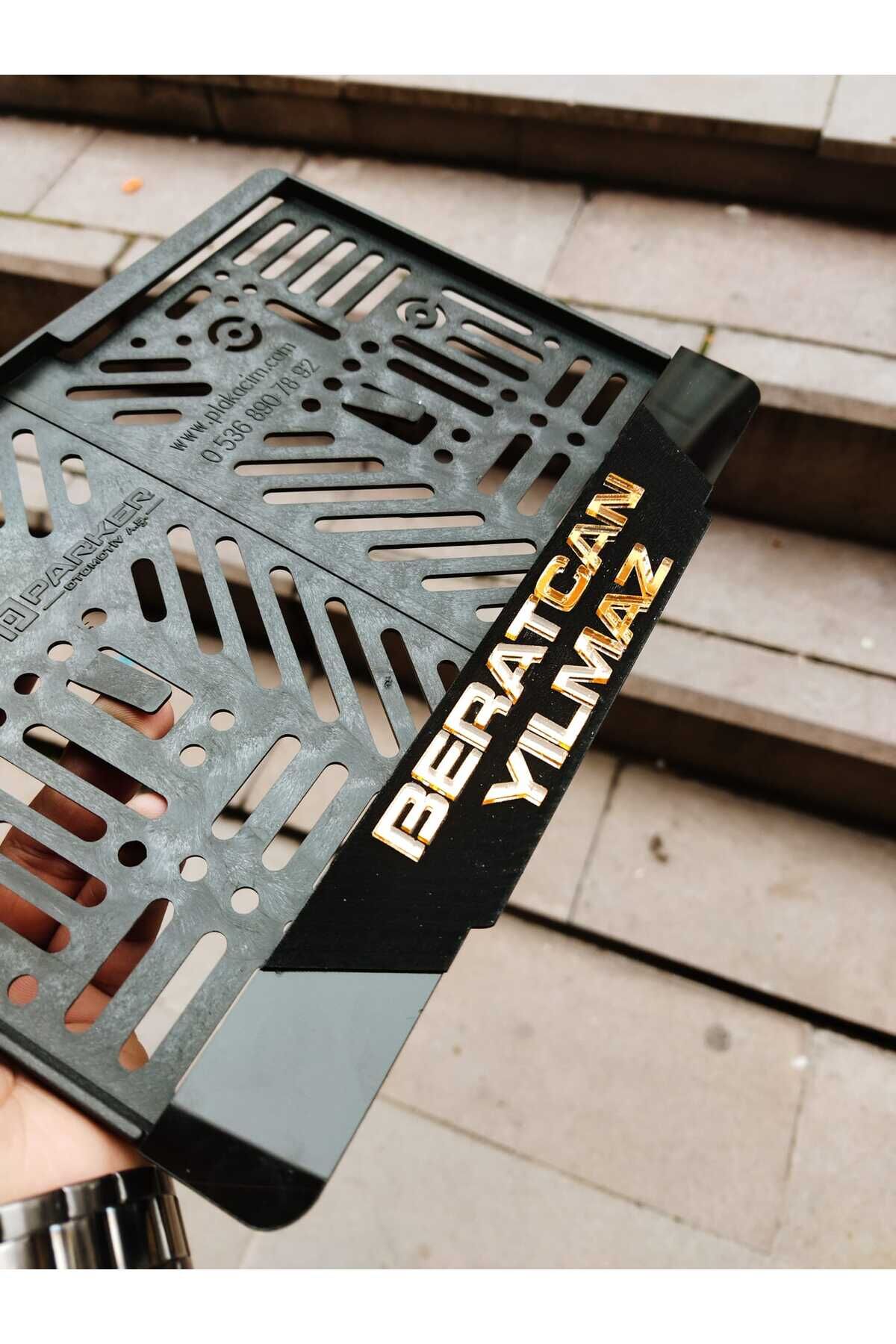 MOTORSİKLET Uyumlu Plakalık Lazer Kesim Pleksi ÖZEL ÜRETİM MAT SİYAH| İSİMLİ PLAKALIK |ÖZEL PLAKALIK